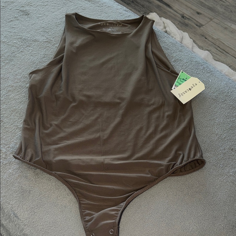 Eye Candy Chocolate Brown Bodysuit